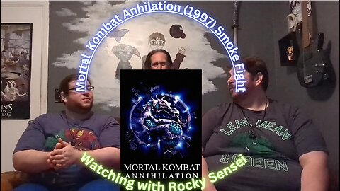 Watching with Rocky Sensi Reviewing Movie Mortal Kombat fighting Smoke