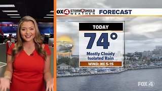 Monday in SWFL will be mostly cloudy
