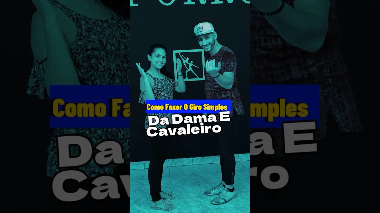 Aprenda a dançar forró! Como fazer Giro simples da Dama e do cavaleiro no forró. #shorts #iaeforró