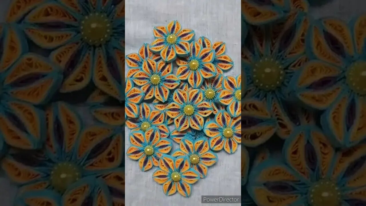 🌼 Beautiful 3D Paper Quilling flowers | ත්රිමාණ පේපර් කුවිලින් මල් 🌼@chcreation moratuwa