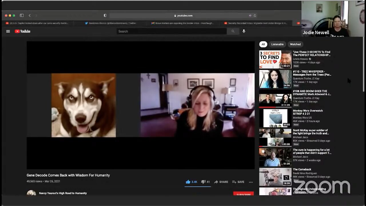 Gene Decode, US Capitol locked down, Migrants held under bridge in processing center. 4-2-21
