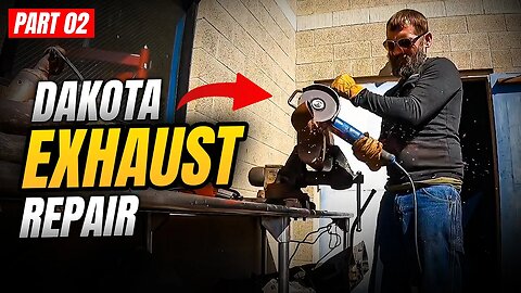 Dakota Exhaust Repair Part 2....Welding the crack!
