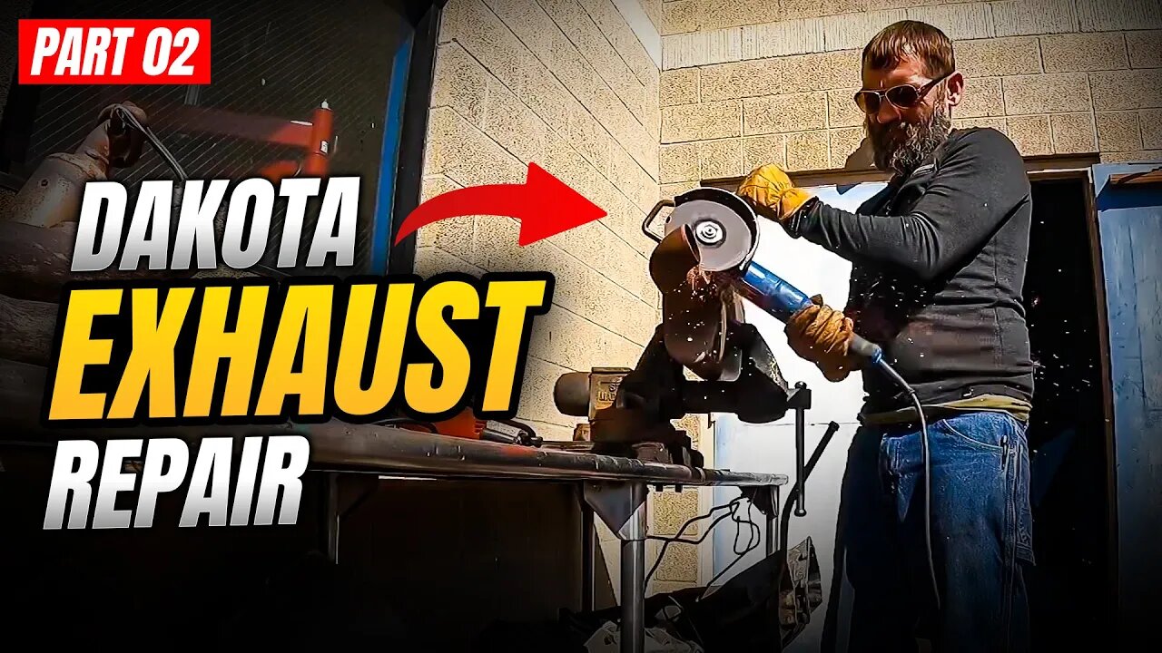 Dakota Exhaust Repair Part 2....Welding the crack!