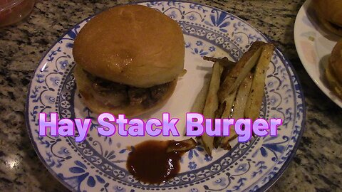 Cooking Home Chef's Haystack Burger 🍔