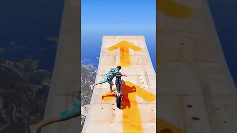 The Most INSANE Stunts On Mount Chiliad - GTA 5! #Shorts | TAFFY GAMING