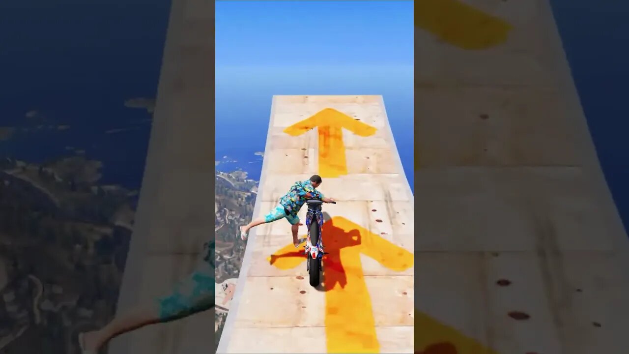 The Most INSANE Stunts On Mount Chiliad - GTA 5! #Shorts | TAFFY GAMING