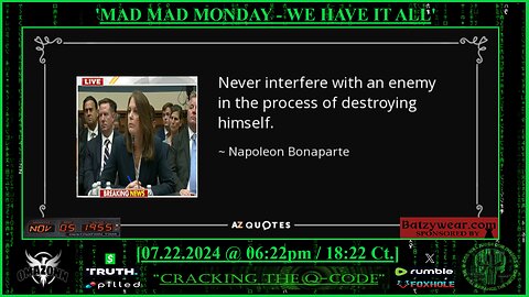 "CRACKING THE Q-CODE" - MAD MAD MONDAY - WE HAVE IT ALL'