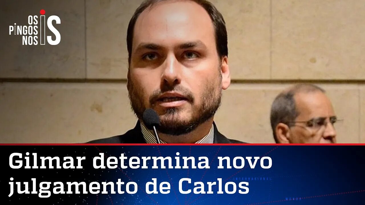 Gilmar Mendes anula decisão que beneficiava Carlos Bolsonaro