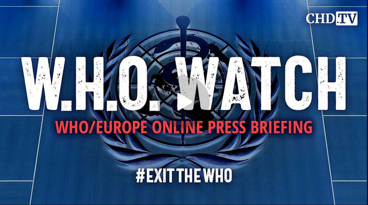 WHO Watch: WHO/Europe Online Press Briefing | January 16, 2024
