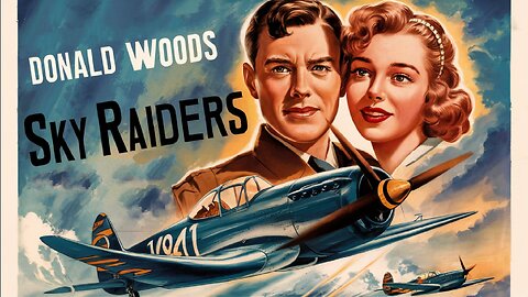 SKY RAIDERS (1941) Donald Woods & Robert Armstrong | Action, Adventure, Drama | Colorized