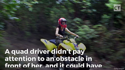 Hard-to-see Obstacle Gives Quad Rider Horrific Injuries