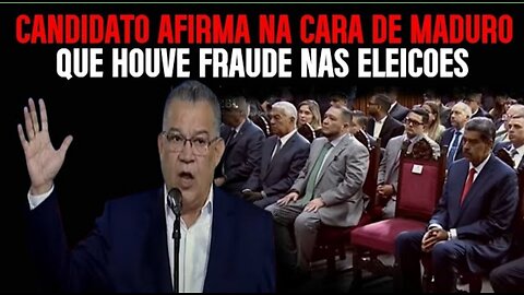 NA CARA DO DITADOR MADURO CANDIDATO AFIRMA QUE HOUVE FRAUDE NA ELEIÇÃO