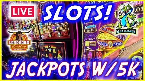 🔴 MORE LIVE SLOTS! 5K GRENADE IN THE HOUSE! JACKPOT CHALLENGE! LONGHORN CASINO!