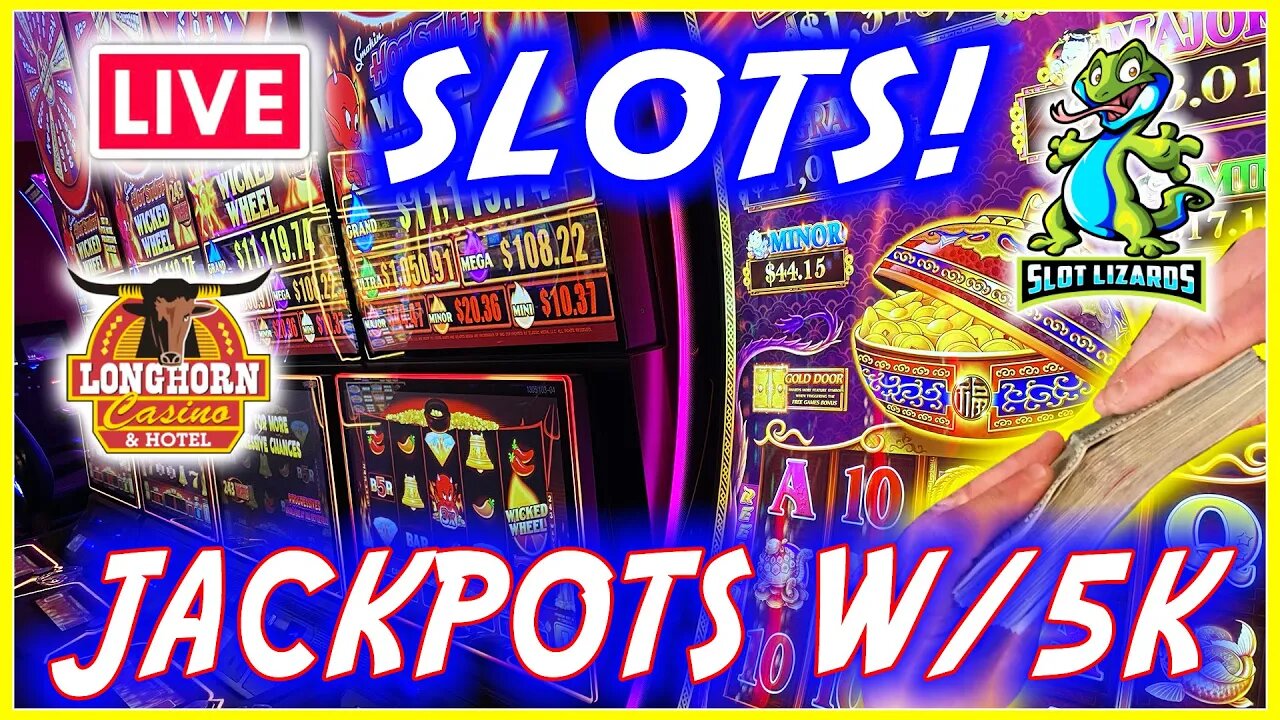 🔴 MORE LIVE SLOTS! 5K GRENADE IN THE HOUSE! JACKPOT CHALLENGE! LONGHORN CASINO!