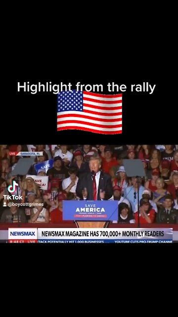 HIGHLIGHTS FROM THE TRUMP RALLY TONIGHT FLORIDA