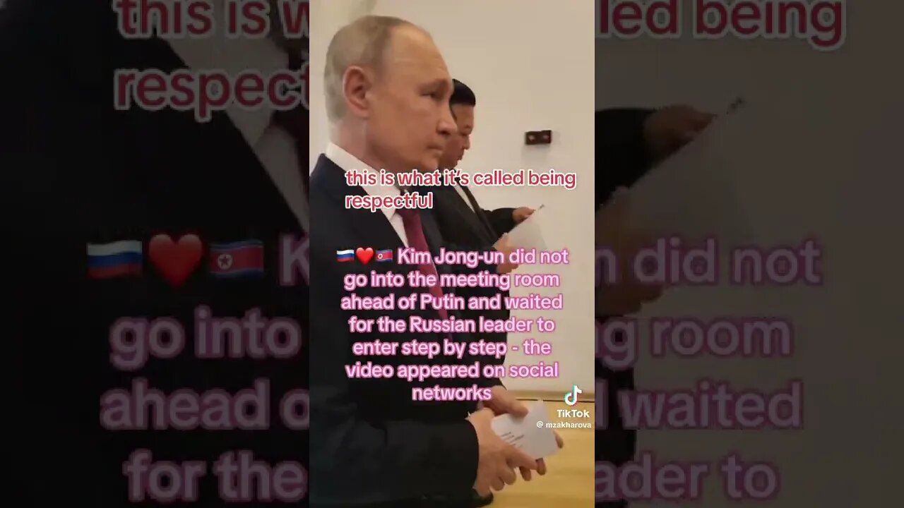 #KimJungUn #Respect #Putin #Russia #NorthKorea