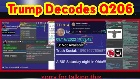 Pres Trump Decodes Q206