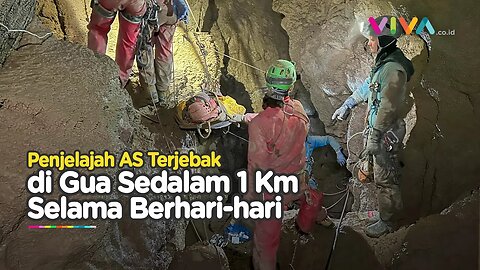 Proses Evakuasi Peneliti AS, 'Tertelan' di Kedalaman 1 Km Gua Morca