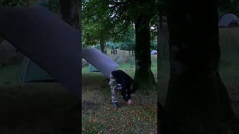 Setting up the DD hammocks 4x4 tarp speedlapse 26th Sep 2022