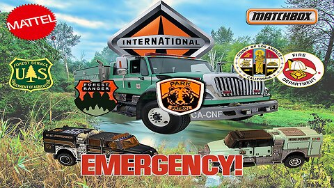MATCHBOX INTERNATIONAL WORKSTAR BRUSH FIRE TRUCK