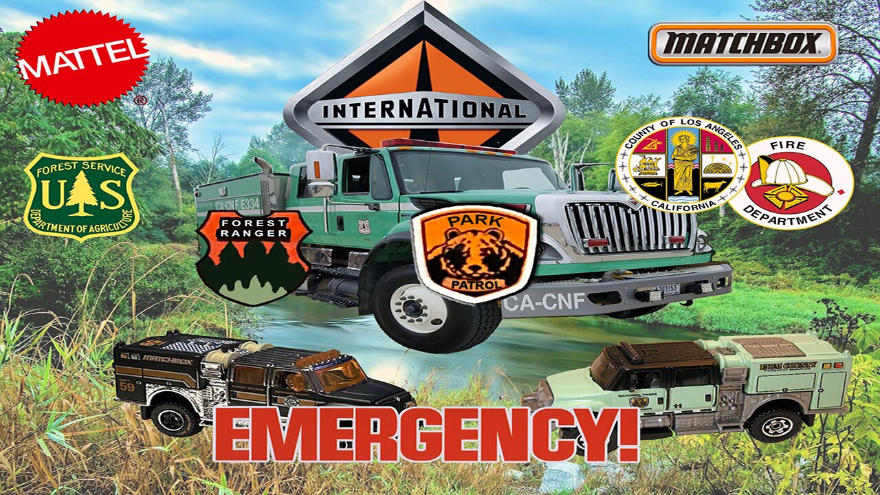 MATCHBOX INTERNATIONAL WORKSTAR BRUSH FIRE TRUCK