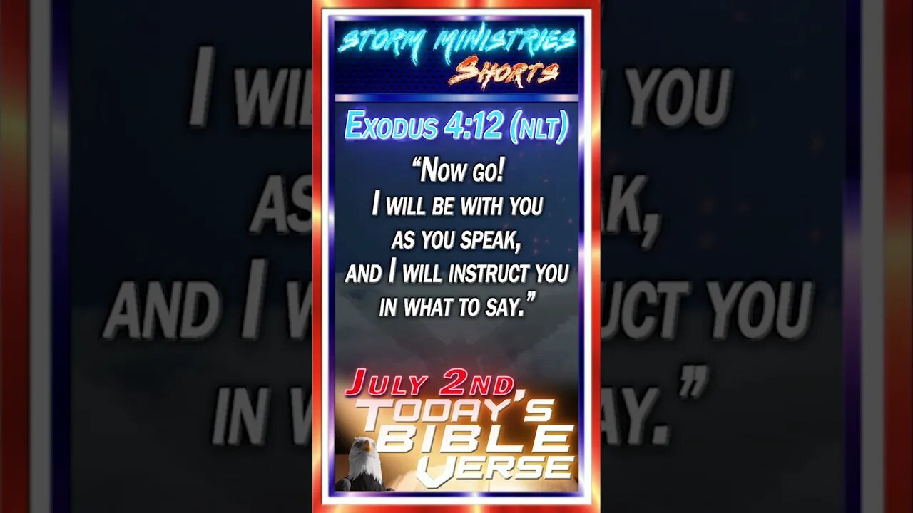 JUL 02, 2023 | SPEAK with BOLDNESS and POWER: Exodus 4:12 and Freedom From Fear Of Speaking Day