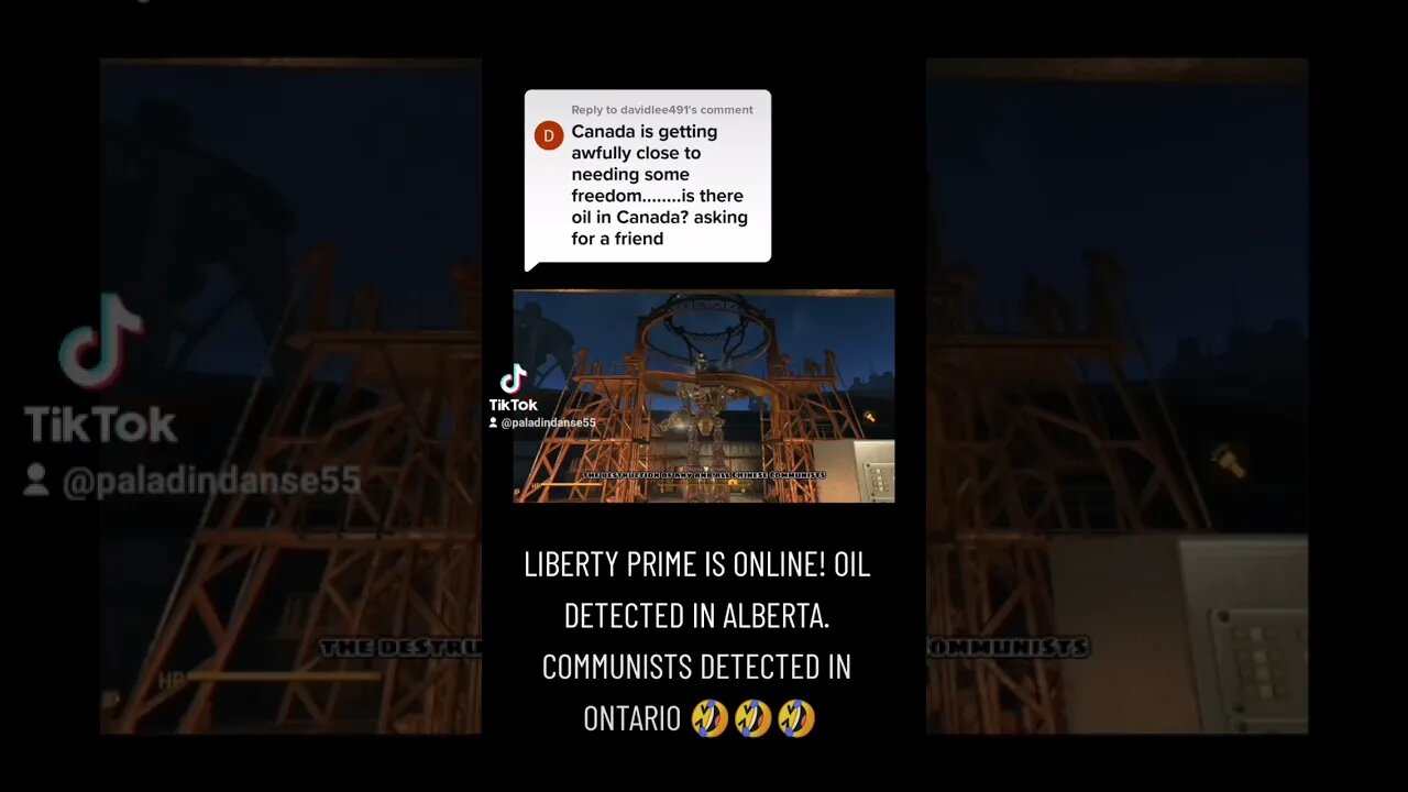 #canada is needs some #freedom 😎 #libertyprime is online! #fallout #parody
