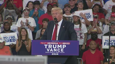 WATCH LIVE: Donald Trump, JD Vance speeches at Atlanta rally