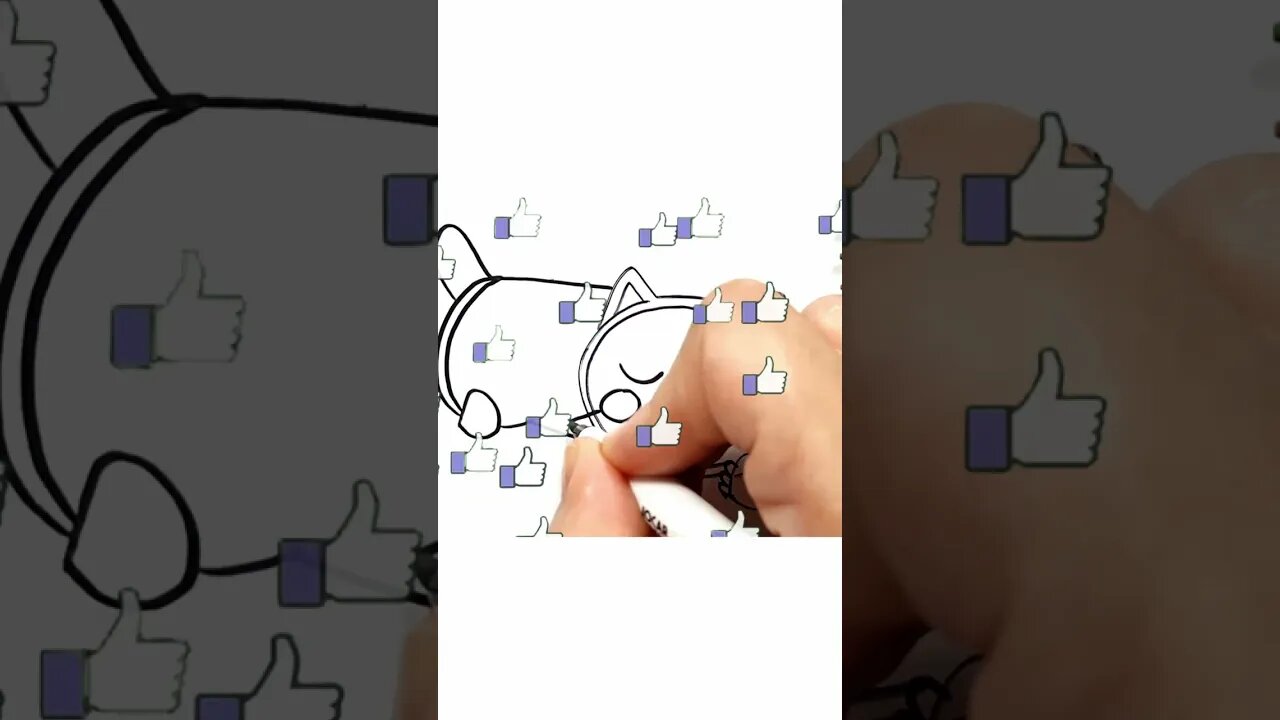 How to draw and paint Pillow Cat from Gabby's Dollhouse