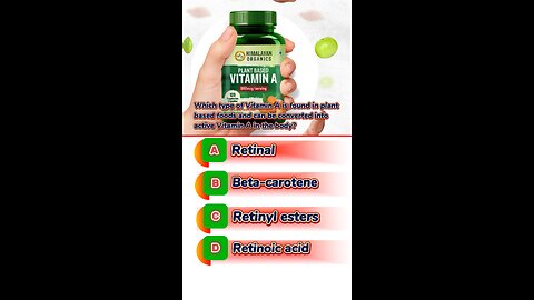 Vitamin A question answered mcqs #vitamins type of vitamin #nutrients #3dmedico