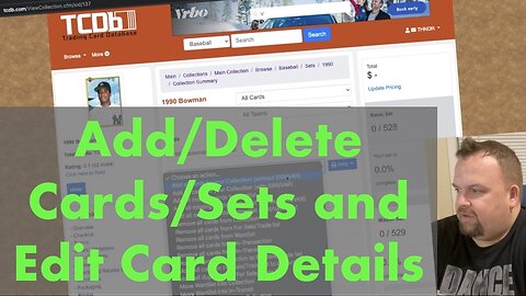 TCDB - EP02 - Create and Maintain Collection - Sports Card Trades