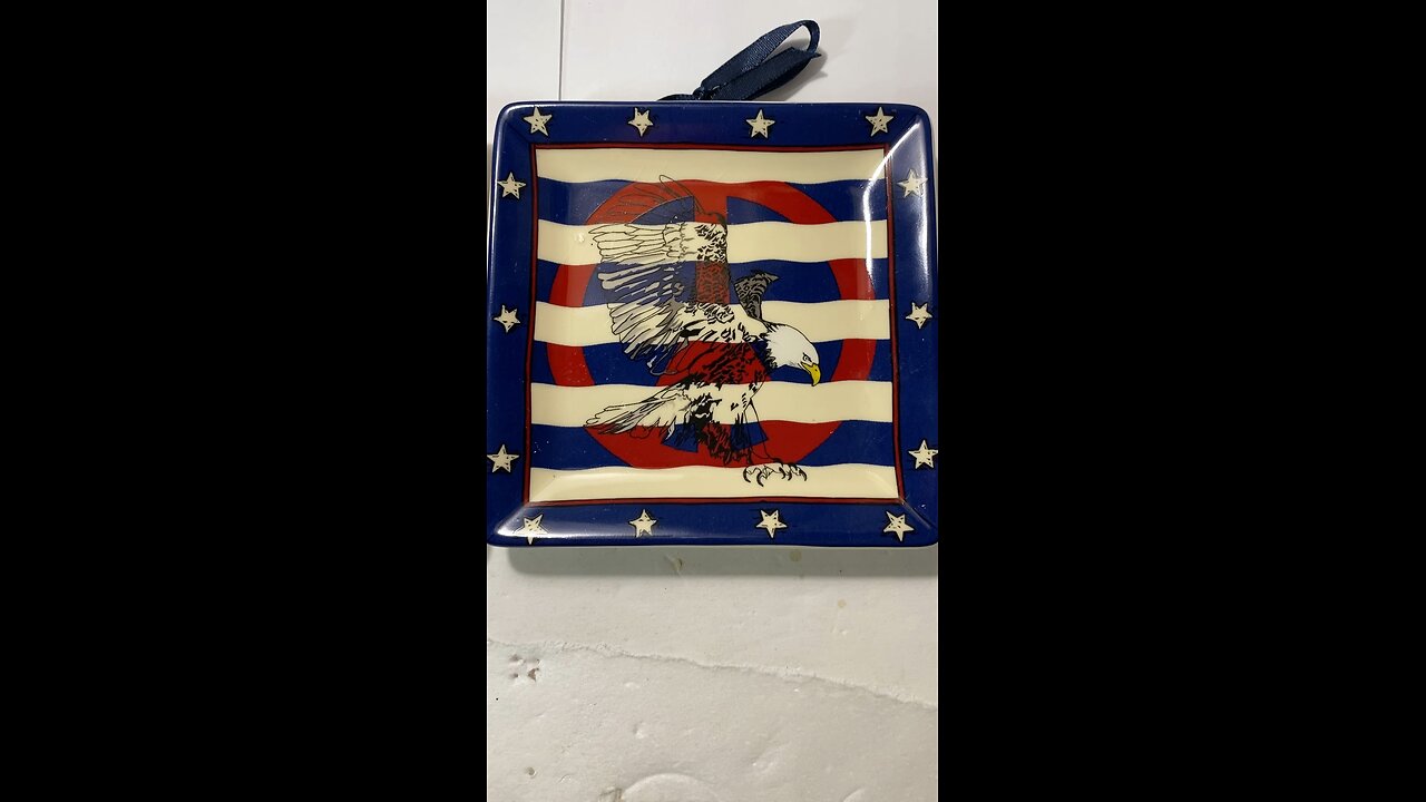 Mini-Vlog: Stop & Shop! 🗽🦅 PATRIOTS 🗽🦅 Set of 3: American Stars & Stripes 5x5" Mini-Plates