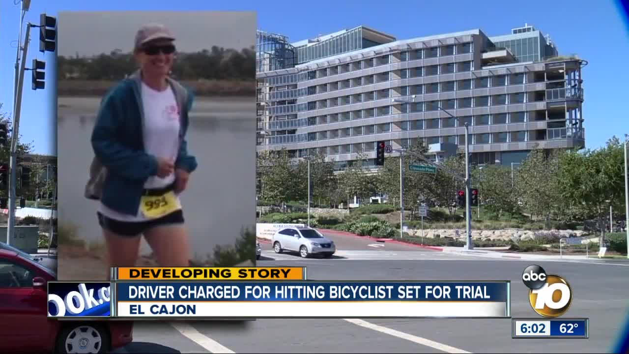 Driver charged for hitting bicyclist set for trial