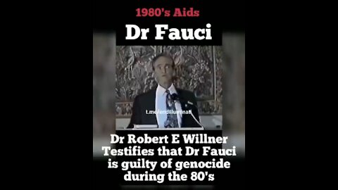 Urgent !! Fauci is guilty of Genocide ..