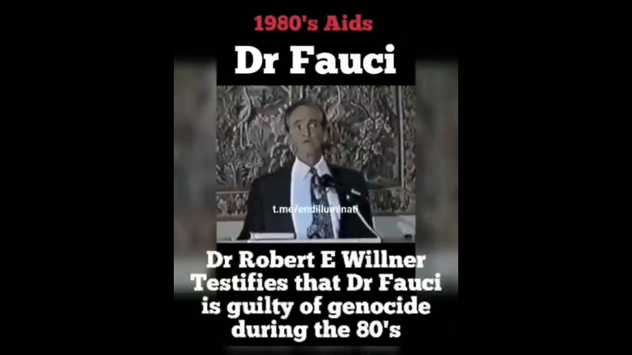 Urgent !! Fauci is guilty of Genocide ..