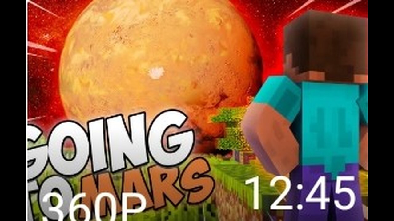 Traveling to Mars in Minecraft 😱😱