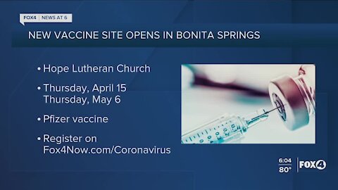 New vaccine site opens in Bonita Springs