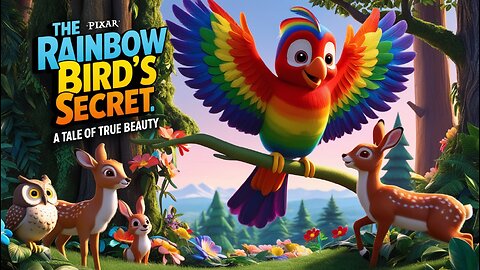 "The Rainbow Bird’s Secret: A Tale of True Beauty"