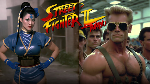 Street Fighter 2 Turbo as an 80's Dark Fantasy #streetfighter2turbo #AI #Midjourney #80sDarkFantasy