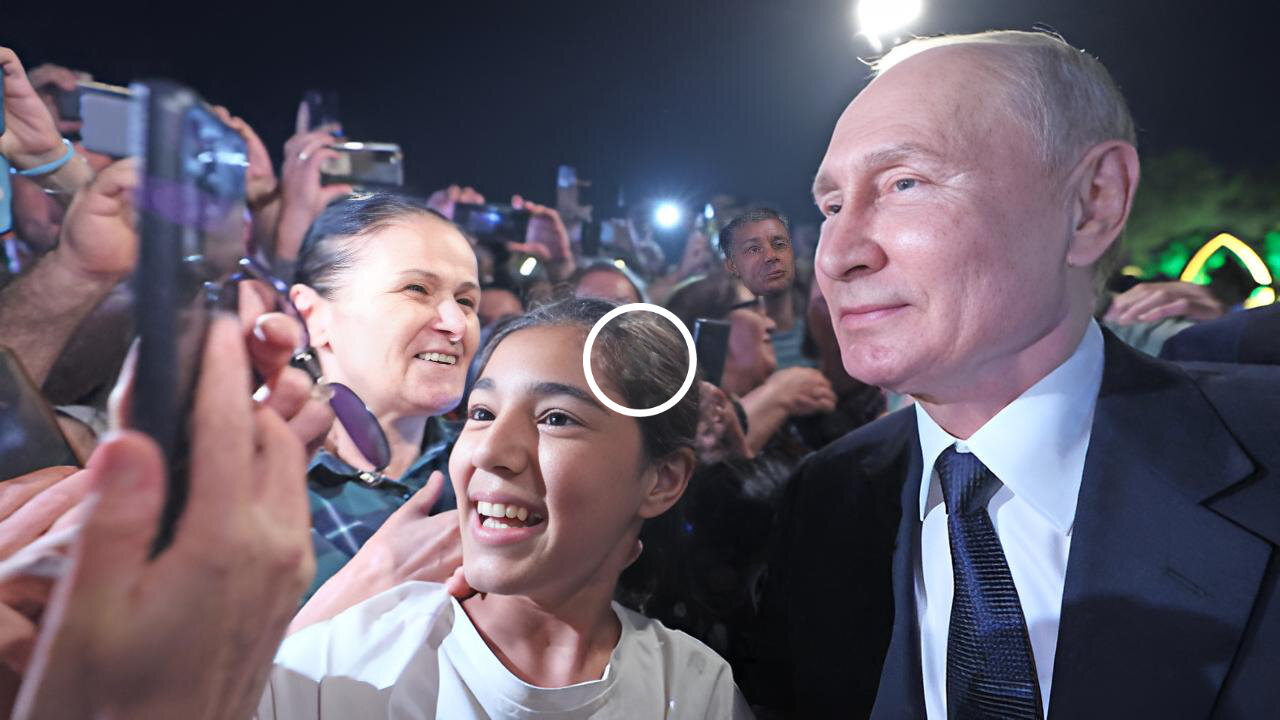 Putin's walkabout in Derbent, Dagestan - Adoring crowd cheers him