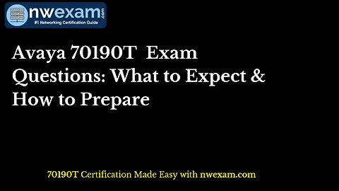 Avaya 70190T Exam Questions: What to Expect & How to Prepare