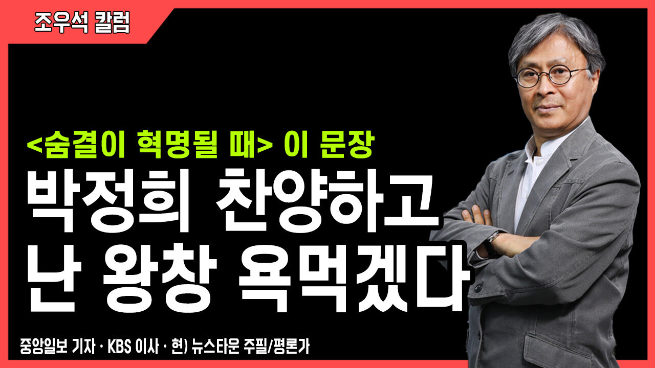 박정희 찬양하고 난 왕창 욕먹겠다 - 조우석 칼럼 2022.05.23 [뉴스타운TV]