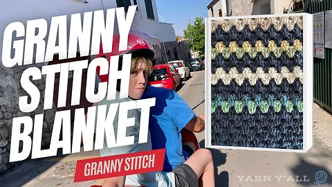 Finn's Granny Stripe Blanket - Work in Progress - ASMR - Yarn Y'all episode 246