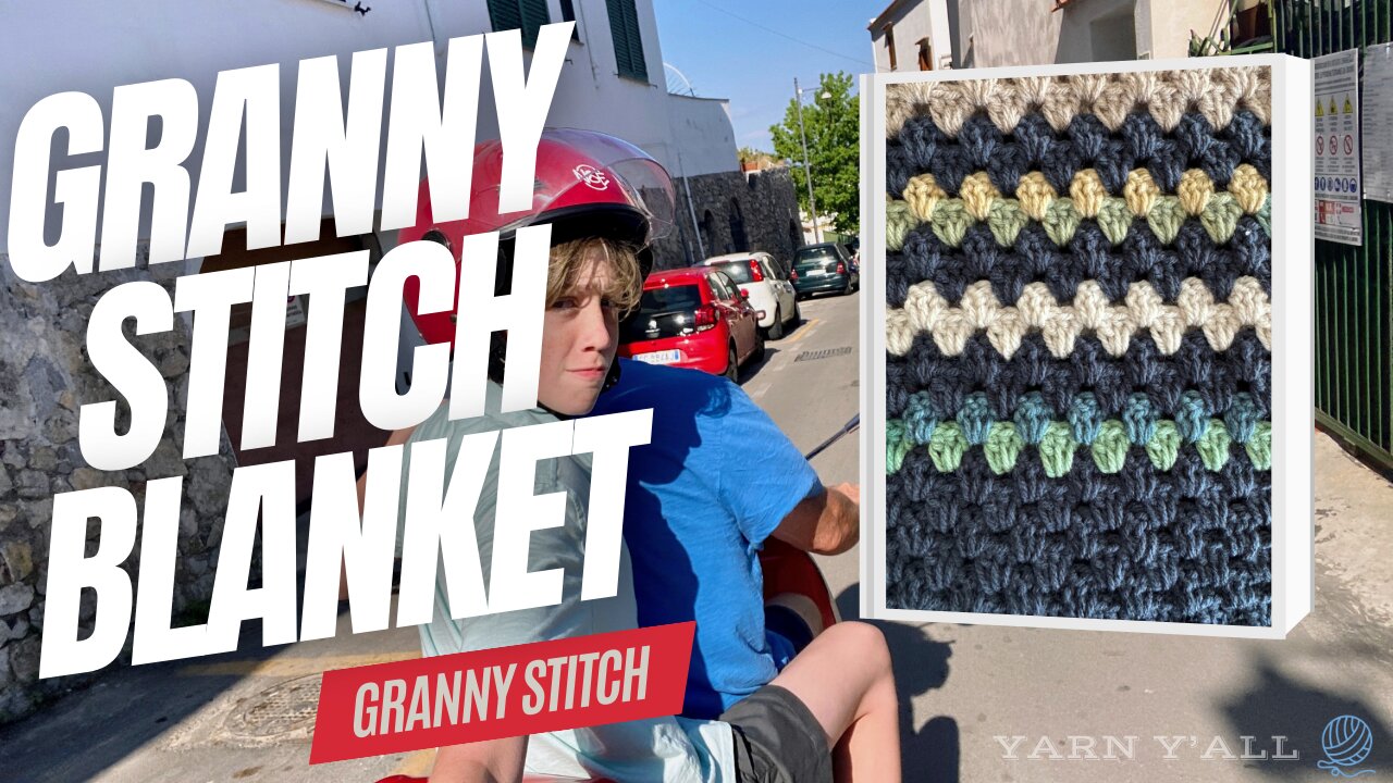 Finn's Granny Stripe Blanket - Work in Progress - ASMR - Yarn Y'all episode 246