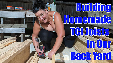 Ep. 20 - Building TJI I - Joists for the Cabin! Homemade Wood I-Beams