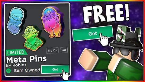 ⭐How To Get The FREE Meta Pins On Roblox!