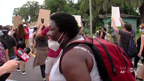 Protesters gather for Black Lives Matter march in Lakeland