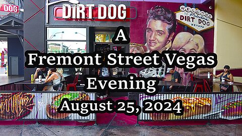 Fremont Street Vegas Evening