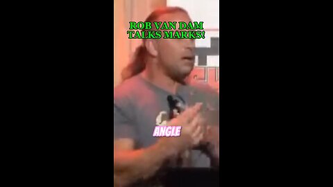 ROB VAN DAM TALKS MARKS!