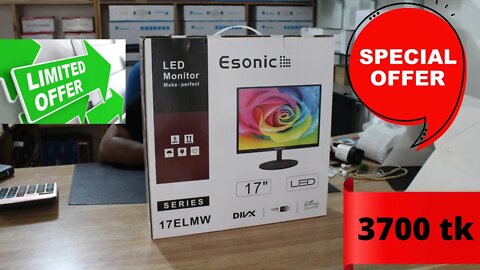 Esonic 17 inch discount price 3700 tk limited offer l Monitor Price, Unboxing Review | কম দামে মনিটর
